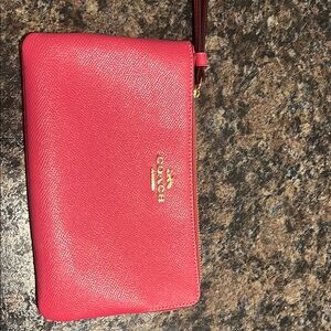 Coach Vibrant Pink Wristlet